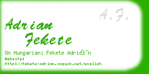 adrian fekete business card